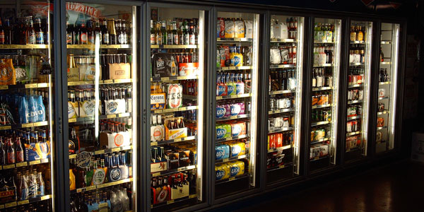 coolroom with drinks